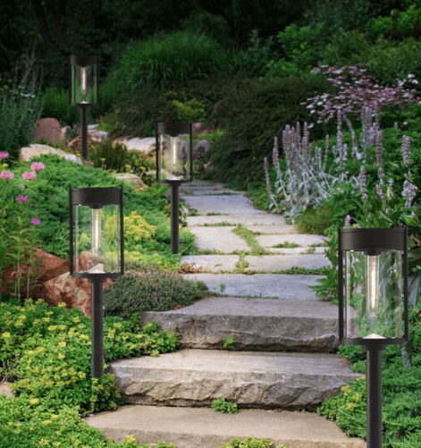 GTX Solar LED Pathway Lights, 4-pack