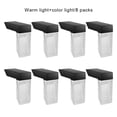 thumbnail image 4 of Luz de jardín con energía Solar para valla de escalera de Patio, lámpara de paisaje impermeable IP67, patio exterior, porche, jardín, Iluminación y accesorios Luz cálida y colorida. 8 piezas Monstrate HA073263-05, 4 of 6