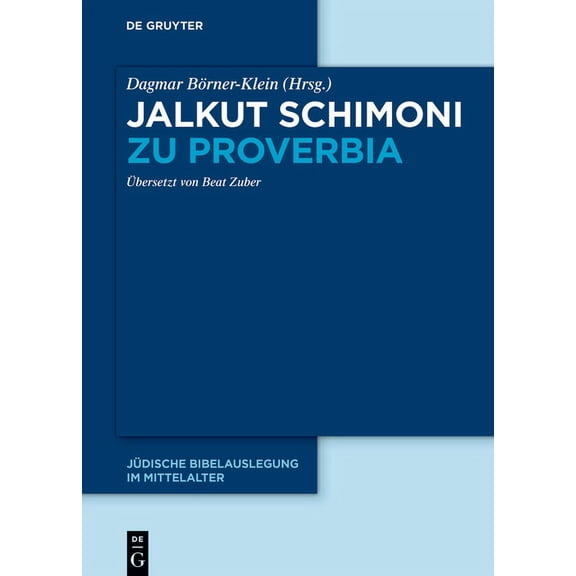 Jalkut Schimoni Zu Proverbia, (Hardcover)