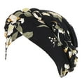 thumbnail image 2 of Herrnalise Women Floral Braid India Hat Muslim Ruffle Chemo Beanie Turban Wrap Cap, 2 of 3