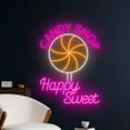 thumbnail image 2 of Handmadetneonsign Candy Shop Neon Sign, Happy Sweet Led Sign, Lollipop Candy Neon Light, Candy Neon, 2 of 5