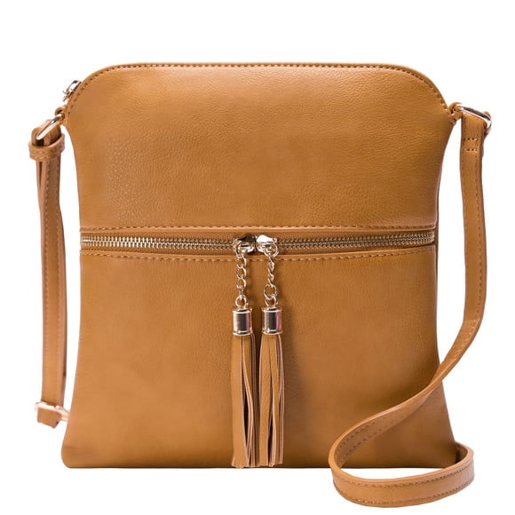 Solene Bolso Bandolera Mediano Ligero para Mujer con Borla, Bolsos Bandolera de Tamaño Perfecto para Uso Diario, Viajes