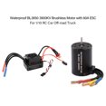 thumbnail image 1 of 3650 Goolrc Waterproof BL3650 MOTOR SIN ESCOBILLAS DE 3900 KV CON 60A ESC para Camión Camión Fuera de Carretera de Automóvil 1/10 RC, 1 of 7
