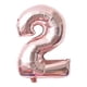 thumbnail image 1 of Advancent 32 pulgadas número globo decorativo papel de aluminio globo cumpleaños boda fiesta vacaciones regalo decoración tipo 7 Kits de decoración para fiestas oro rosa dos, 1 of 4