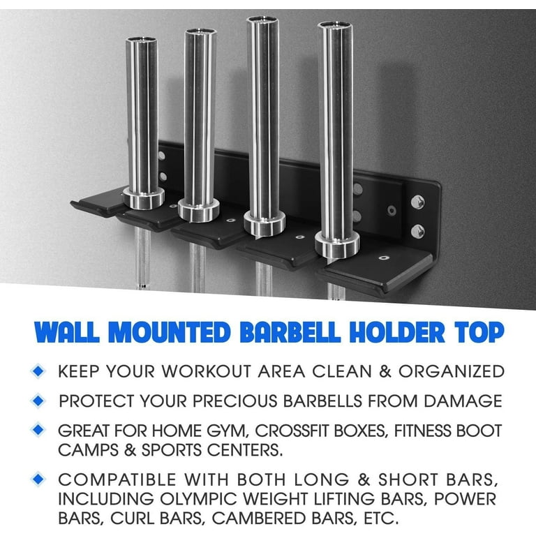 Wall mounted vertical barbell holder sale