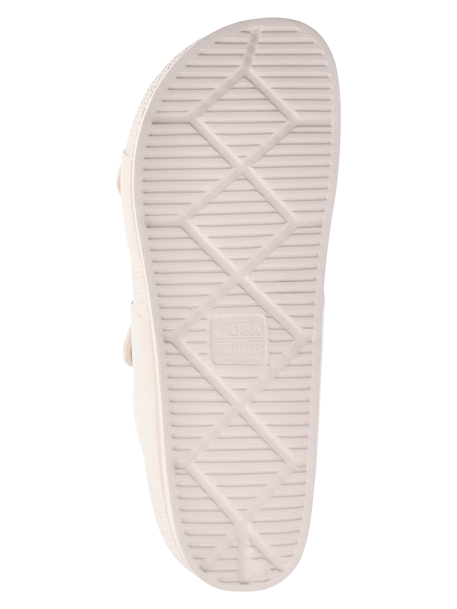 Time and Tru Women's Double Buckle EVA Slide Sandals