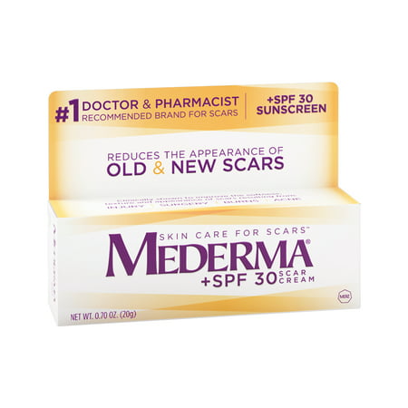 Mederma Scar Cream, +SPF 30, 0.70 oz (Best Rated Scar Cream)