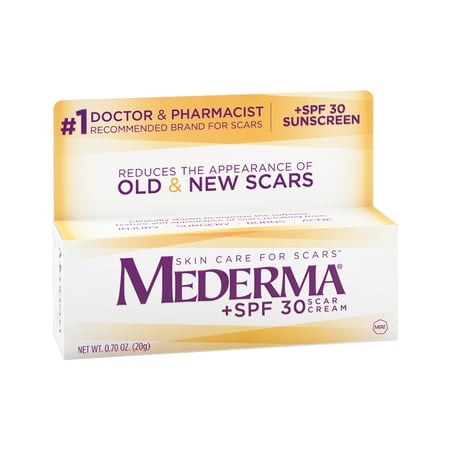 Mederma Scar Cream, +SPF 30, 0.70 oz (Best Acne Scar Treatment Cream)