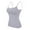 Womens tank tops Grey, variant on Womens Tank Tops With Built In Bra Summer Anti Chafing Wrap Chest Padded Camisole Basic Daily Inner Outer Wear Tops Womens Camisole Black L