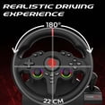 thumbnail image 4 of Subsonic - Superdrive 220 RS-X Steering Wheel - Dual Joystick LED Racing Wheel with Gear Shifter, 180° Rotation, Pedals and Paddle Shifters. For Switch 2 / Switch, PS4, PC and Xbox - Black, 4 of 8