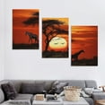 thumbnail image 4 of Nawypu Africa Poster Decorative Painting Canvas Wall Art Living Room Posters Bedroom Painting 12''x16''X3 Panels, 4 of 4
