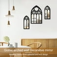 Kyoffiie 9PCS Wall Arch Mirrors Set Gothic Wall Mirror Decor Cathedral