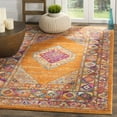 thumbnail image 3 of SAFAVIEH Madison Emmet Traditional Area Rug, Orange/Fuchsia, 3' x 3' Square, 3 of 6