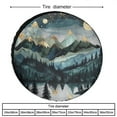 thumbnail image 2 of Spare Tire Cover 13 Inch Abstract Mountains Lake Landscape Universal Wheel Tire Cover Waterproof Dust-Proof Tire Protectors Camper Spare Tire Cover Woodland Adventure, 2 of 8