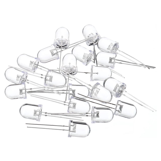 Unique Bargains 10mm Diodes Électroluminescentes, Diodes LED, 5 Couleurs, 100Pack