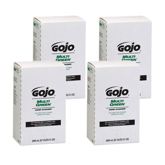 GOJO Industries 7265-04 Multi Green Hand Cleaner Refill, 2000ml, Citrus Scent, Green (4/carton)