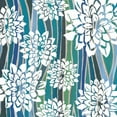 thumbnail image 3 of Popp, Grace 15x15 Black Modern Framed Museum Art Print Titled - Striped Dahlias II, 3 of 5