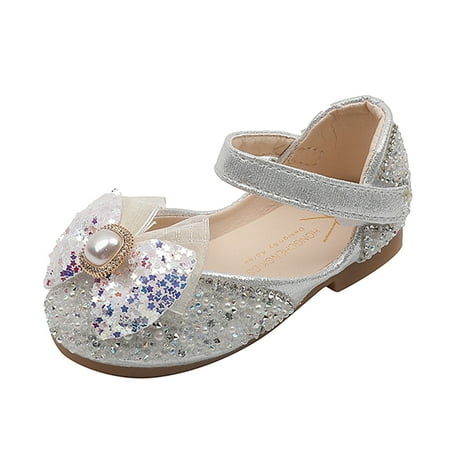 

Children Shoes Fashion Flat Bottom Princess Shoes With Diamond Single Shoe Performance Shoes Girls Size 4 Shoes