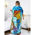 thumbnail image 3 of Edolynsa Women Long Caftan Plus Size Dress Beach Cover Ups Loose Kaftan Loungewear Casual mumu Dresses Resort Outfits, 3 of 7