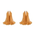 thumbnail image 4 of Minnieouse Bufanda de empalme de bolas de lana, pañuelo para el cuello, diseño aerodinámico, buena elasticidad, silenciador ligero a prueba de 3jengibre 2piezas, 4 of 6