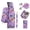 Purple, variant on Compatible with Samsung Galaxy S26 Ultra Crossbody Wallet Purse Phone Case, Detachable Magnetic, RFID Blocking Card Holder, Zipper Leather Wallet Wrist Lanyard Strap Case for Women, Grey