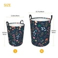 thumbnail image 5 of Bingfone Colorful Flowers Waterproof Foldable Laundry Hamper Bucket With Handles For Storage Bin,Clothes Hamper (Small), 5 of 8