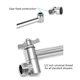 thumbnail image 4 of Adjustment Shower Arm Steel Shower Head Stand User friendly Arm Simple installation Arm Steel Shower Rod for Showering silver movable nut, 4 of 4