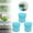 Blue, variant on 5.5 Inch Plant Pots Indoor Outdoor, 3 Pack Colorful Plant Flower Pots with Drainage Holes and Saucers Plastic Planters Nursery Pots for Garden Plants Flowers Succulents