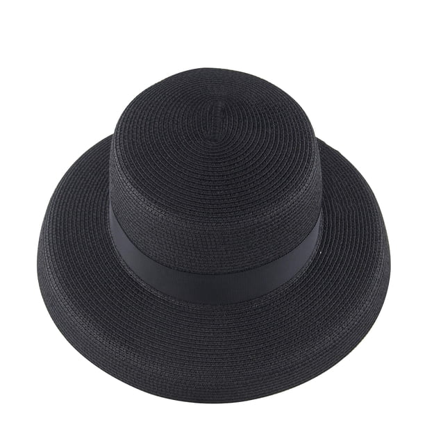 Sombrero de sol para mujer, sombrero de paja, protección UV para verano, sombrero de pescador plegable para viajes, sombrero de pesca de playa estilo cloche vintage