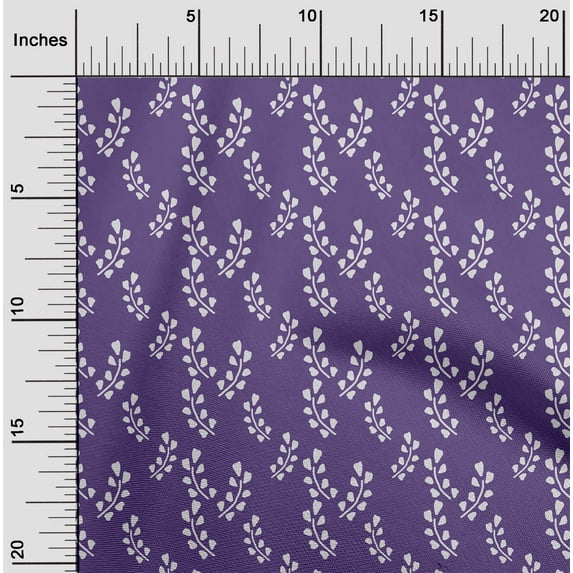 oneOone Silk Tabby Purple Fabric Florals Quilting Supplies Print Sewing Fabric By The Yard 42 Inch Wide