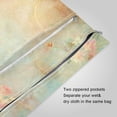 thumbnail image 3 of 2 Pack Wet Dry Bags,Golden Filigree Blooms Waterproof Reusable Dual Zipper Bags for Swimwear, Gym Clothes, Toiletries, Baby Diapers, 3 of 8