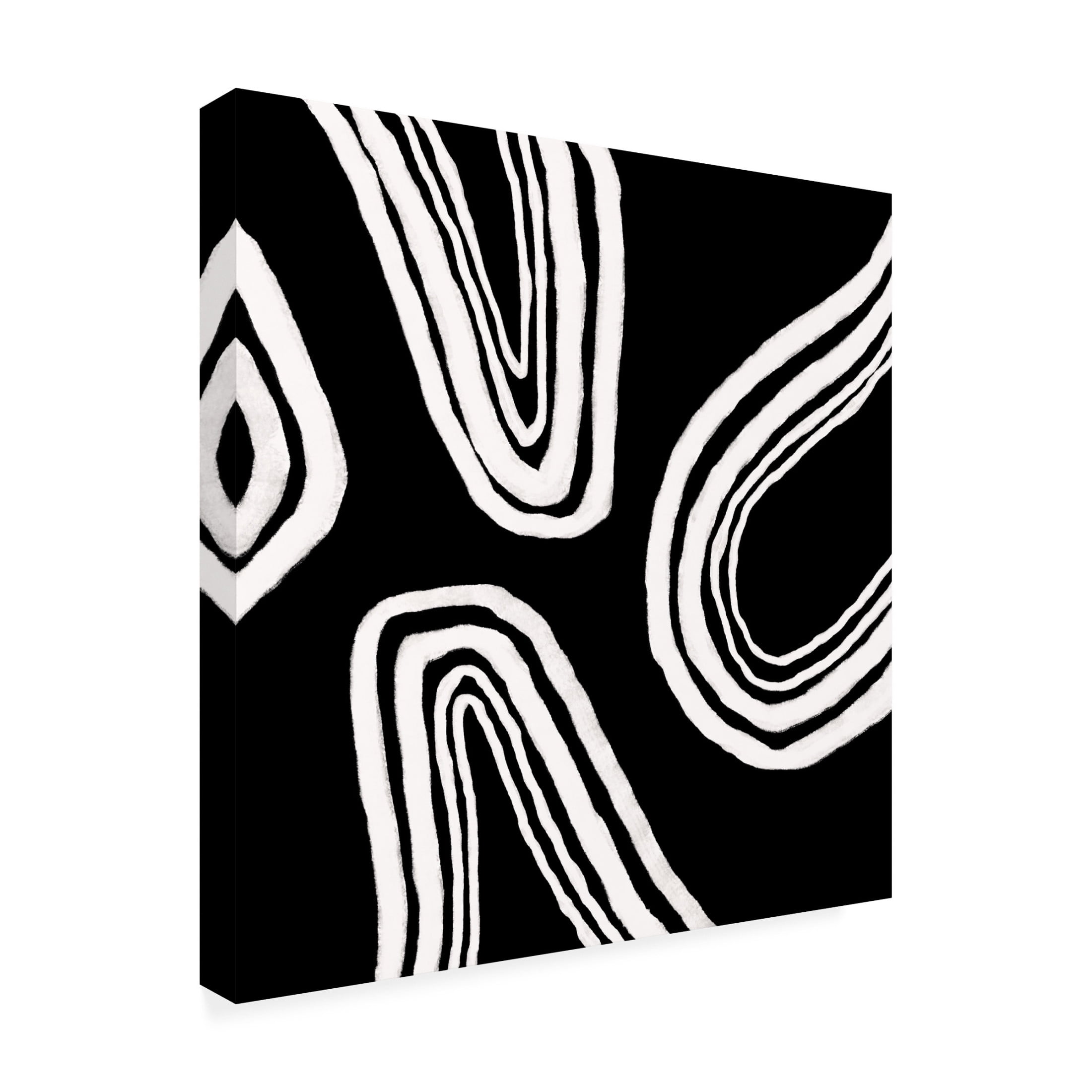 Canvas Wall Art - Regina Moore 'Dizziness III' Wall Art for Living Room, Bedroom, or Office Décor by Trademark Fine Art - 35 x 35 Inches