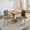 Gray, variant on MAYEERTY Farmhouse Rattan Dining Chairs - Mid-Century Modern, Cane Upholstery, Natural Hardwood Frame, Beige, Set of 2