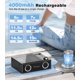 thumbnail image 5 of Reproductor de CD portátil con Bluetooth 5.3, Greadio, batería recargable de 4000 mAh, mando a distancia, radio FM, altavoces para casa y coche, compatible con USB, TF, AUX y entrada óptica., 5 of 8