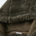 thumbnail image 4 of GYRATEDREAM Baby Boy Girl Winter Fuzzy Jumpsuit Infant Bear Ear Snowsuit Toddler Long Sleeve Footed Zipper Hoodie Romper Warm Onesie Coat for 3-12 Months, 4 of 8