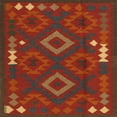 thumbnail image 1 of Ahgly Company Machine Washable Indoor Square Contemporary Saddle Brown Area Rugs, 6' Square, 1 of 7