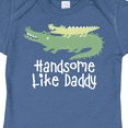 thumbnail image 4 of Inktastic Alligator Handsome Like Daddy Baby Boy Boys Baby Bodysuit, 4 of 5
