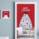 thumbnail image 1 of Cortina De Separada Cortina Del Divisor De Habitación Cortinas Cortina Decorativa Árbol rojo l Yotijar Cortina para puertas navideñas, 1 of 9