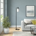 thumbnail image 6 of Evelyn&Zoe Shiloh 68" Tall Floor Lamp with Glass Shade, Blackened Bronze/White Milk, 6 of 7