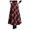 Red, variant on Women's Plaid Maxi Skirts Warm Elastic High Waist Wool A-Line Pleated Tartan Winter Long Skirts Soft Comfort 2025 Fashion Checkered Print Kilt Long Dress Red S