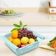 thumbnail image 4 of Estante de almacenamiento para frigorífico - Organizador desplegable con clips ajustables para frutas, verduras y condimentos, organizador de frigorífico que ahorra espacio, 4 of 5