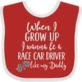 thumbnail image 3 of Inktastic Future Race Car Driver Like Daddy Boys Baby Bib, 3 of 4