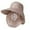 Khaki, variant on hengsof Fishing Hat for Men & Women, Outdoor UV Sun Protection Wide Brim Hat with Face Cover & Neck Flap Labor Breathable Sun Hat