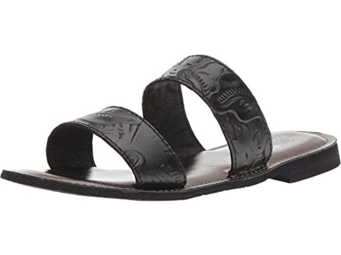 Patricia Nash Womens Flair Leather Open Toe Casual Slide Sandals