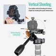 thumbnail image 5 of Koolehaoda 360°Single Handle Hydraulic Damping Three-Dimensional Ball Head with Quick Release Plate for Tripod Monopod, 5 of 6