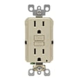 thumbnail image 1 of Receptáculo GFCI Leviton SmartLockPro Slim 15 A, paquete de 3, color marfil, 1 of 1