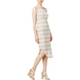 thumbnail image 1 of bar III Womens Striped Bodycon A-line Tank Dress, Grey, Small, 1 of 4