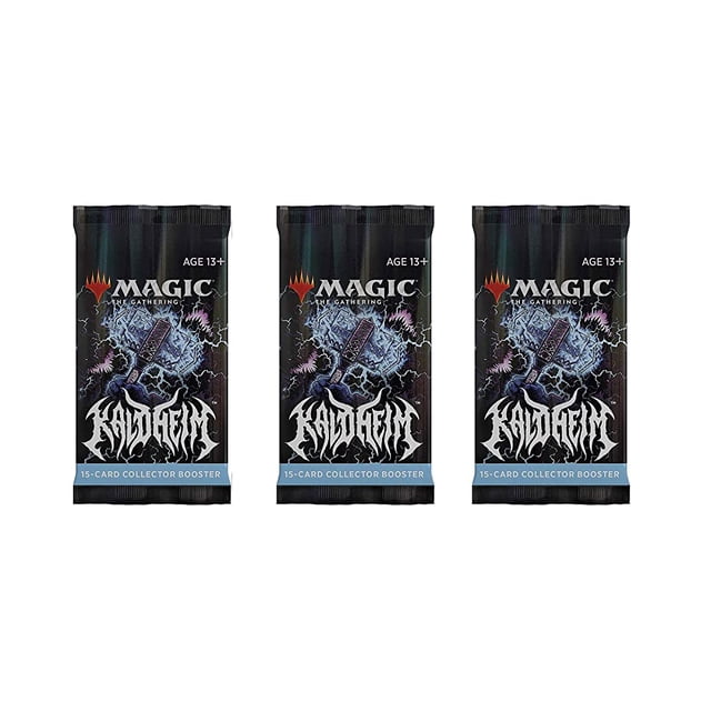 3 Packs Magic: The Gathering Collector Booster Pack Lot MTG Kaldheim