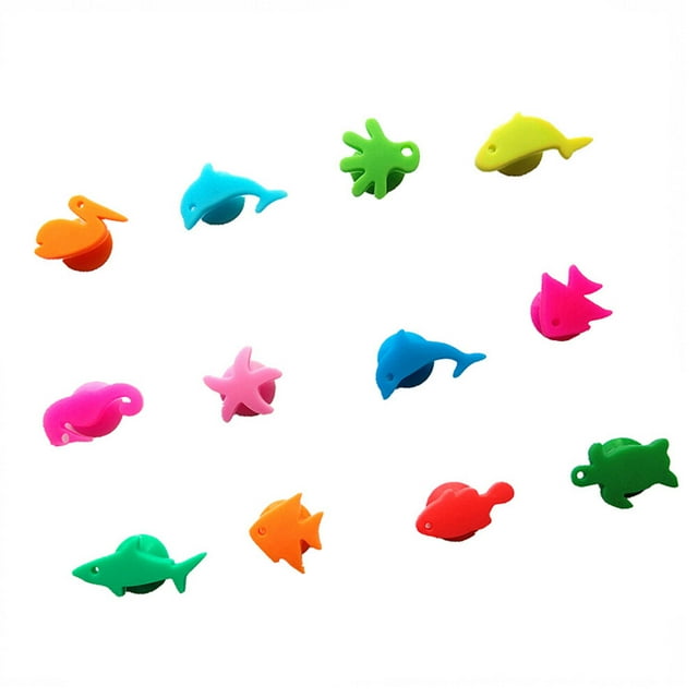 12Pcs Decorative Cup Markers Wear-resistant Wine Charms Convenient Wine Markers