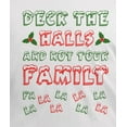 thumbnail image 4 of Old Glory Mens Christmas Deck the Halls Not Your Family Short Sleeve T Shirt, 4 of 6